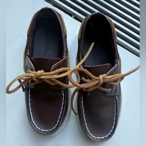 Sperry Kids Tan and Brown Moccasins